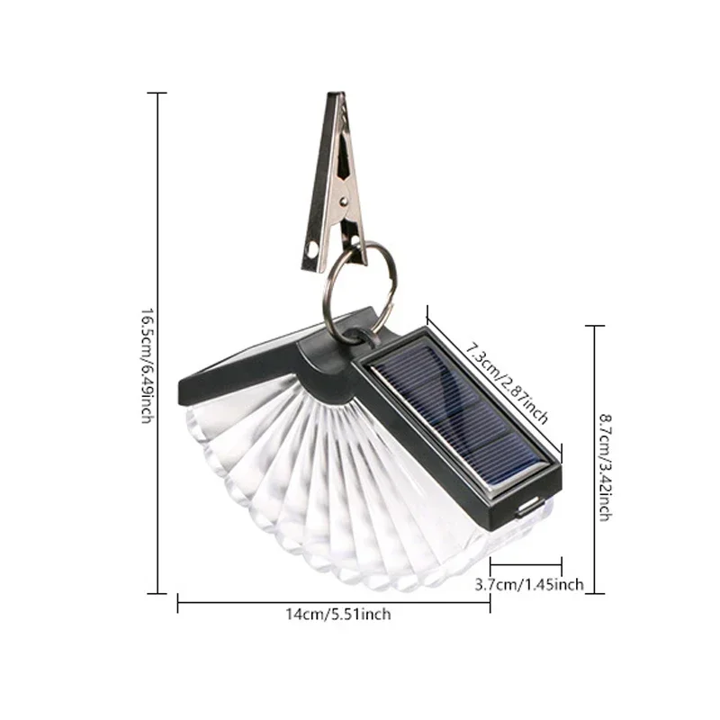 Внешний сад на солнечной батарее, водонепроницаемый ландшафт, ночная лампа, декоративный Веерообразный подвесной Фоточувствительный контроль
