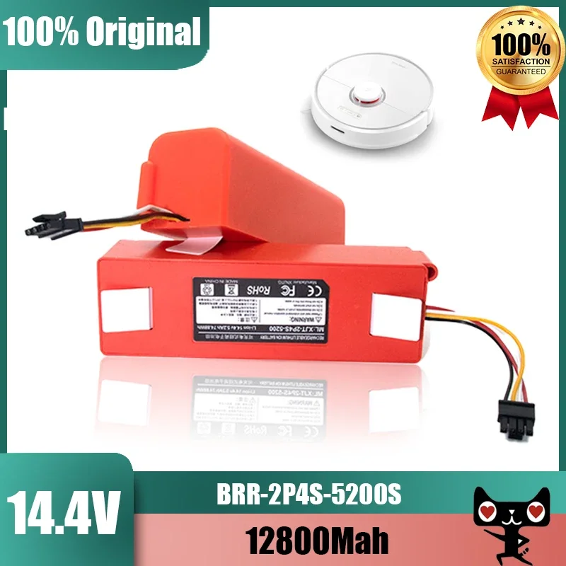 

new Sweeper Battery BRR-2P4S-5200D for XIAOMI Roborock S50 S51 S55 T60 Sweeping Mopping Robot Vacuum Cleaner 18650 dropshipping