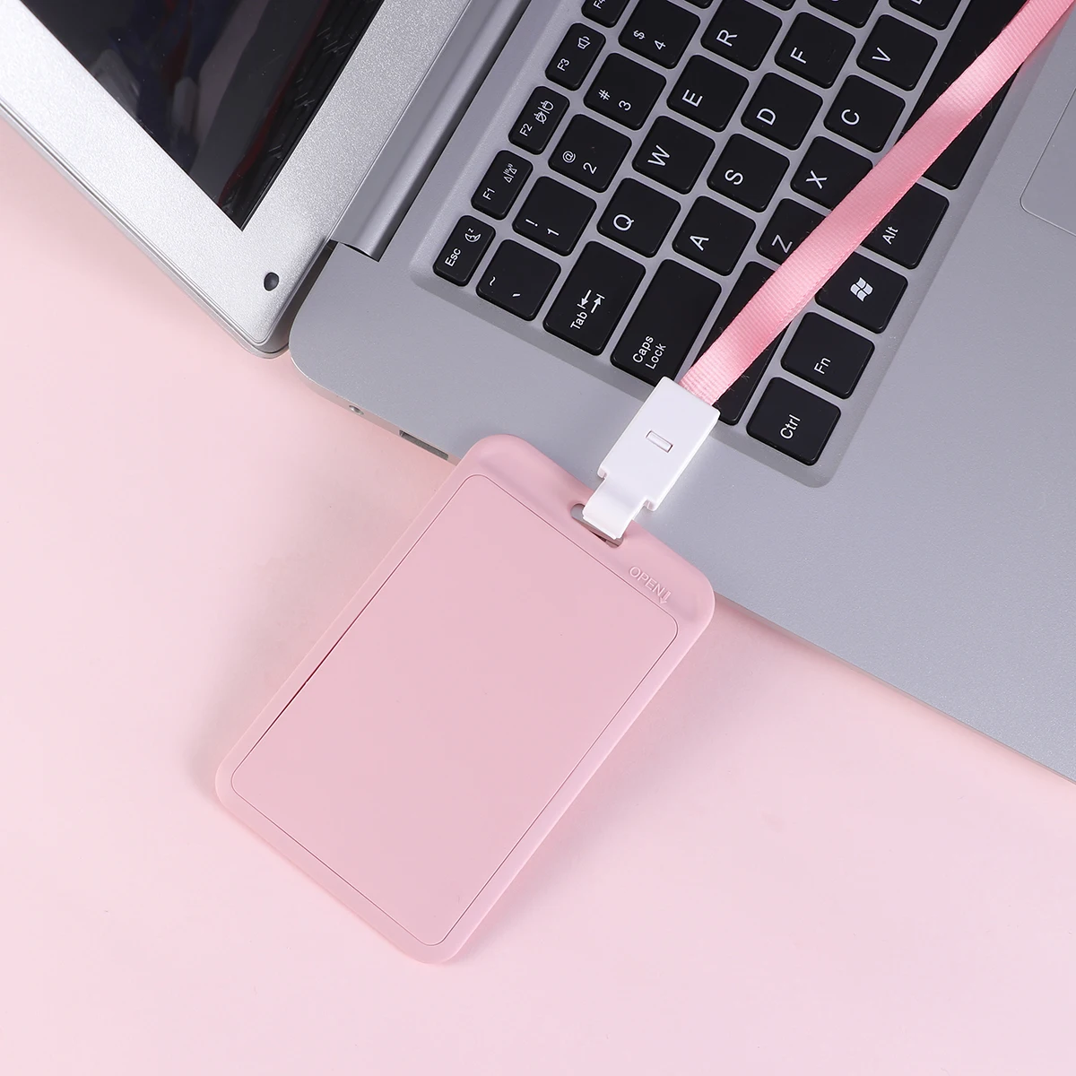 

Badge Lanyard Card Holder Plastic ID Case School Accessories Staff Sleeve Business Cards Organizer Desk Supplies