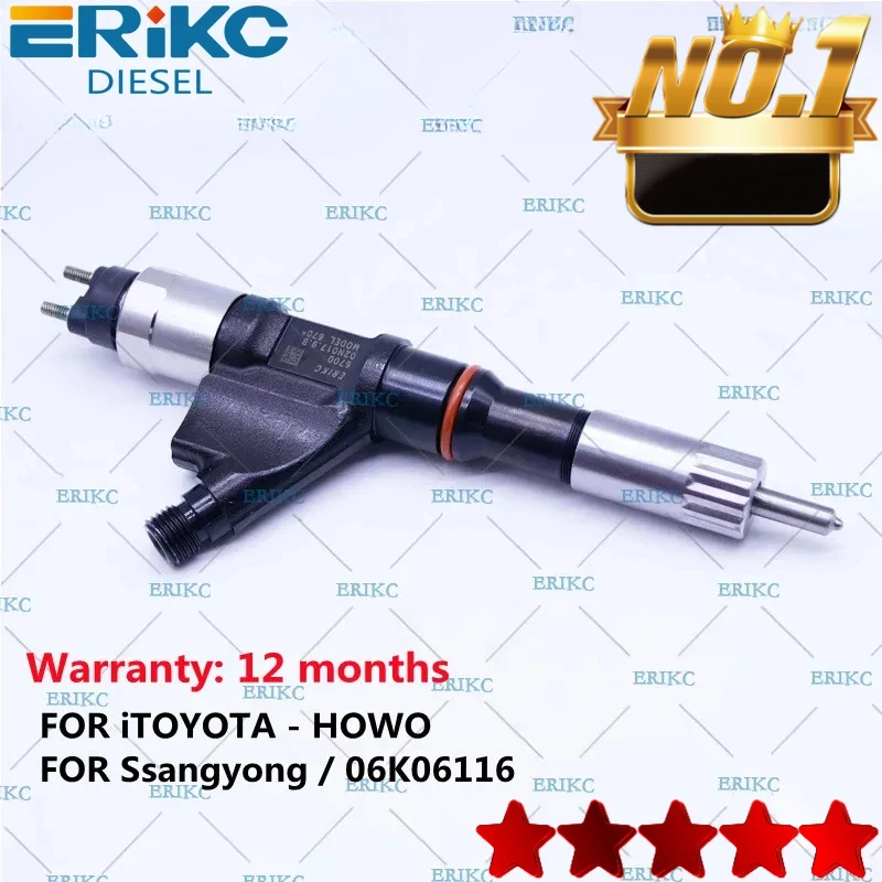 

ЭРИКК 095000 -6701 Запасные части Инъекция Common Rail 095000 -6700 9709500 -670 Р 61540080017 Автомобильные аксессуары для TOYOTA - HOWO