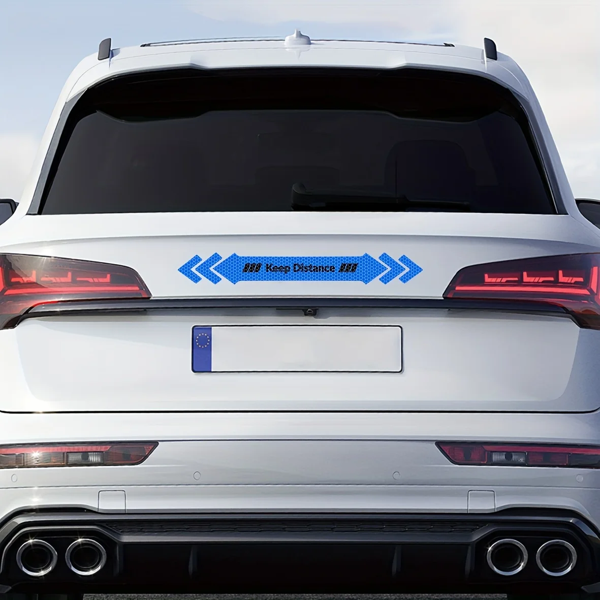 

Высокоотражающая виниловая наклейка-стикер для предупреждения о дистанции на дороге, для безопасного вождения ночью, для начинающих водителей