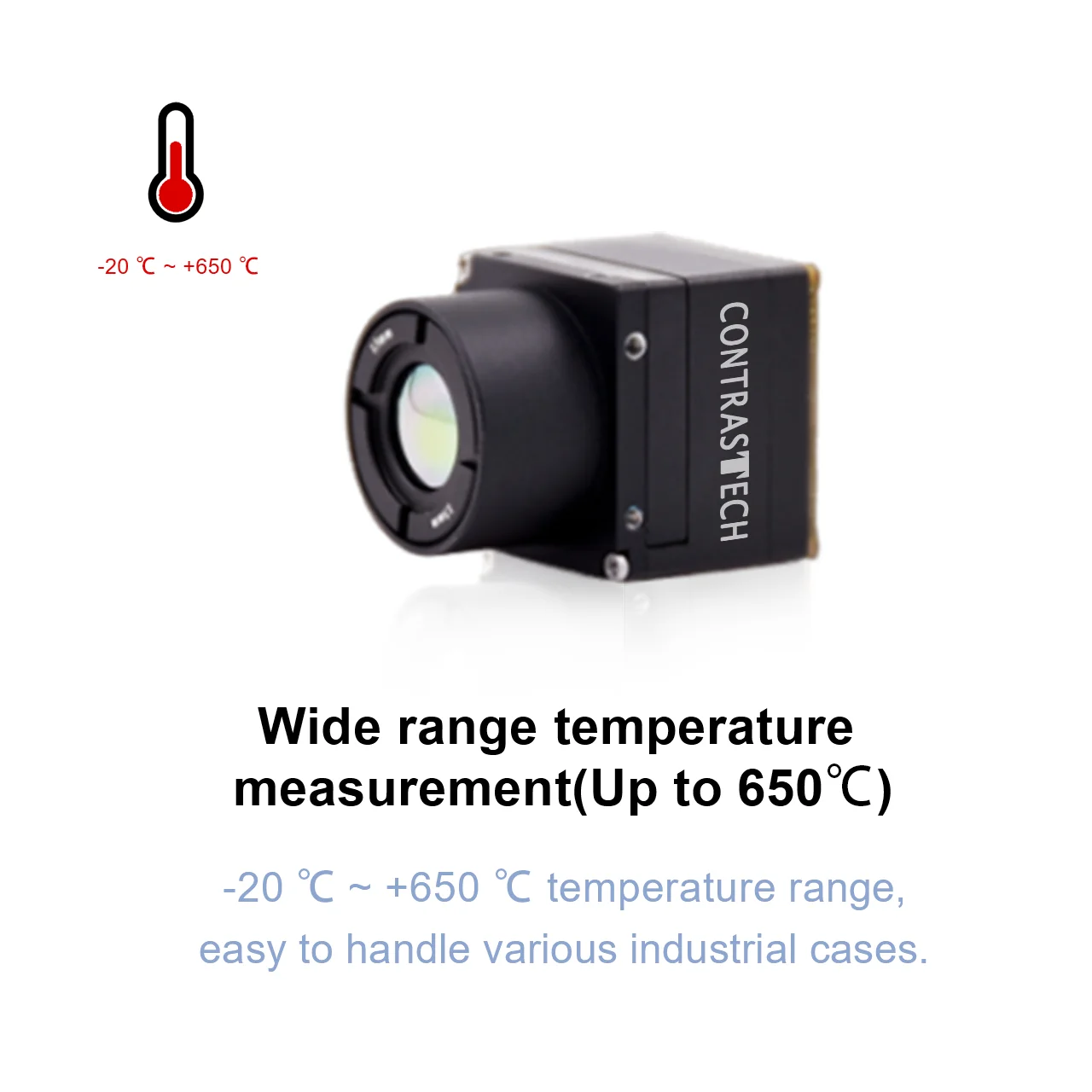 640 x 512 Digital Zoom 1.0X-8.0X 50kHz Vibration Resistant flir Thermal Camera for Security Monotoring