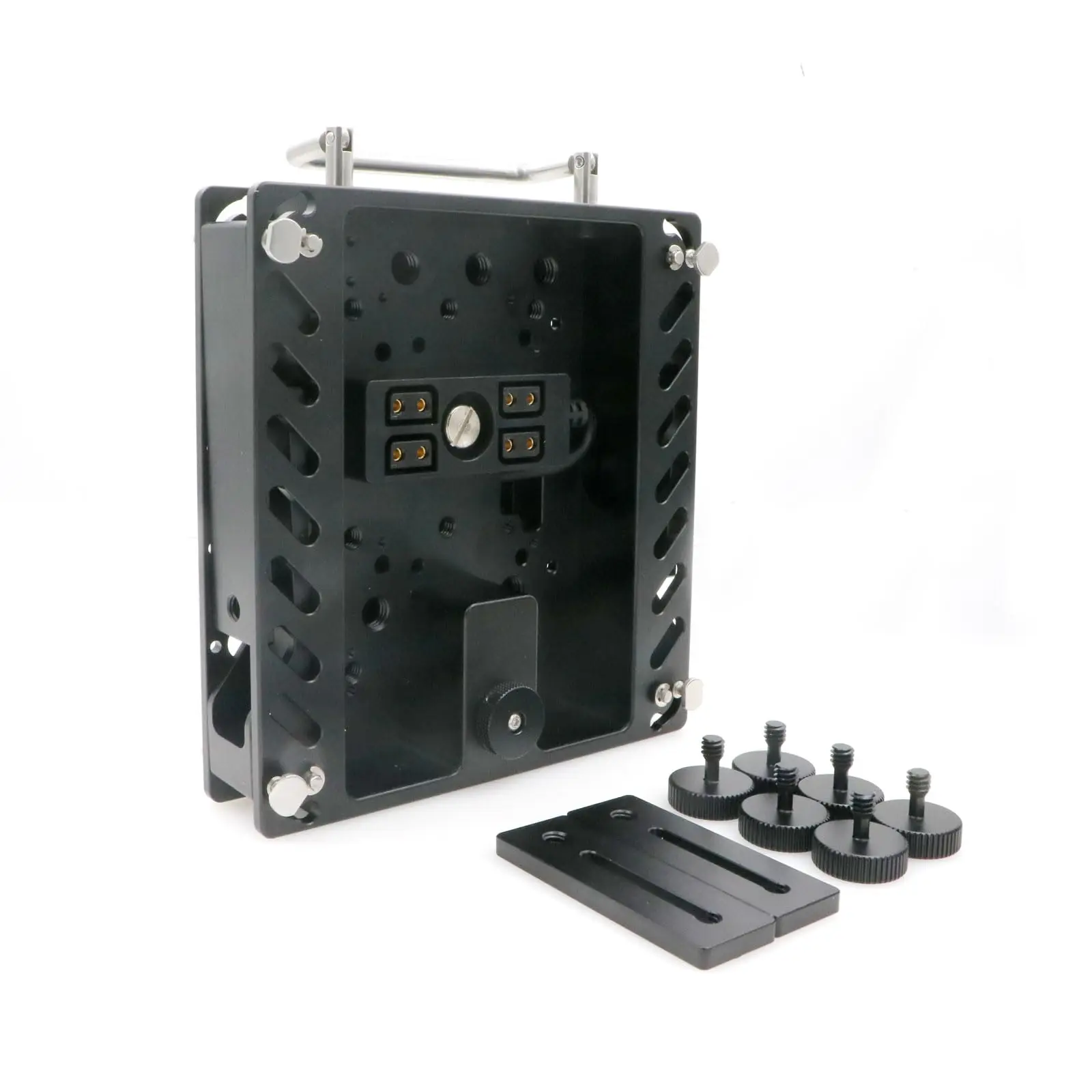 

Alvins Multi Functional Portable Extension Bracket with V-Mount Plate for TV Logic| Blackmagic| Atomos monitor for Hollyland DJI