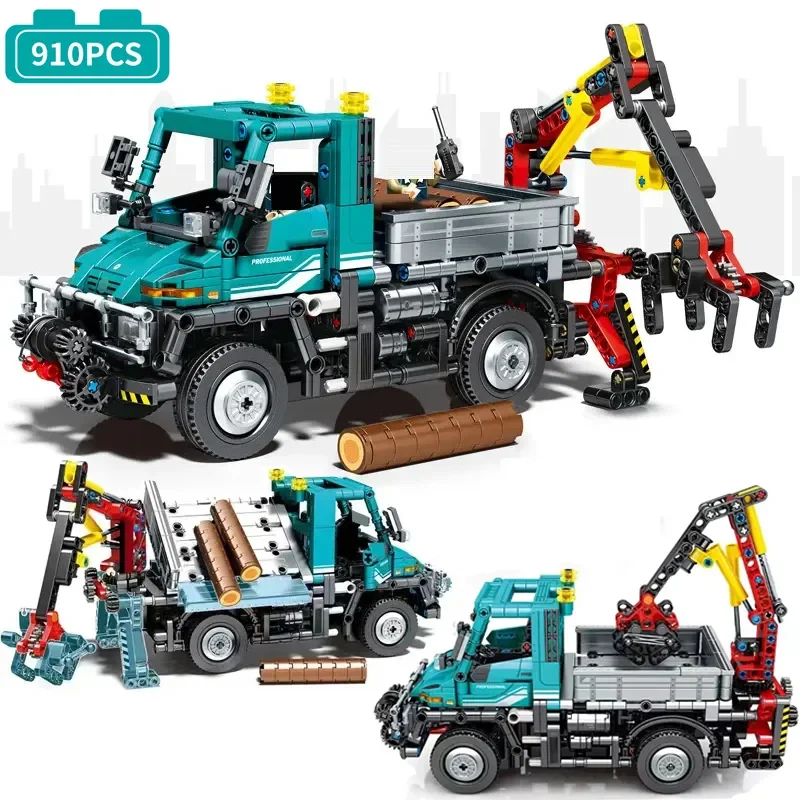 Techinical Mechanical Farm Engineering Car Building Blocks High-Tech City Unimog Truck Model Bricks Toys For Kid Gift MOC