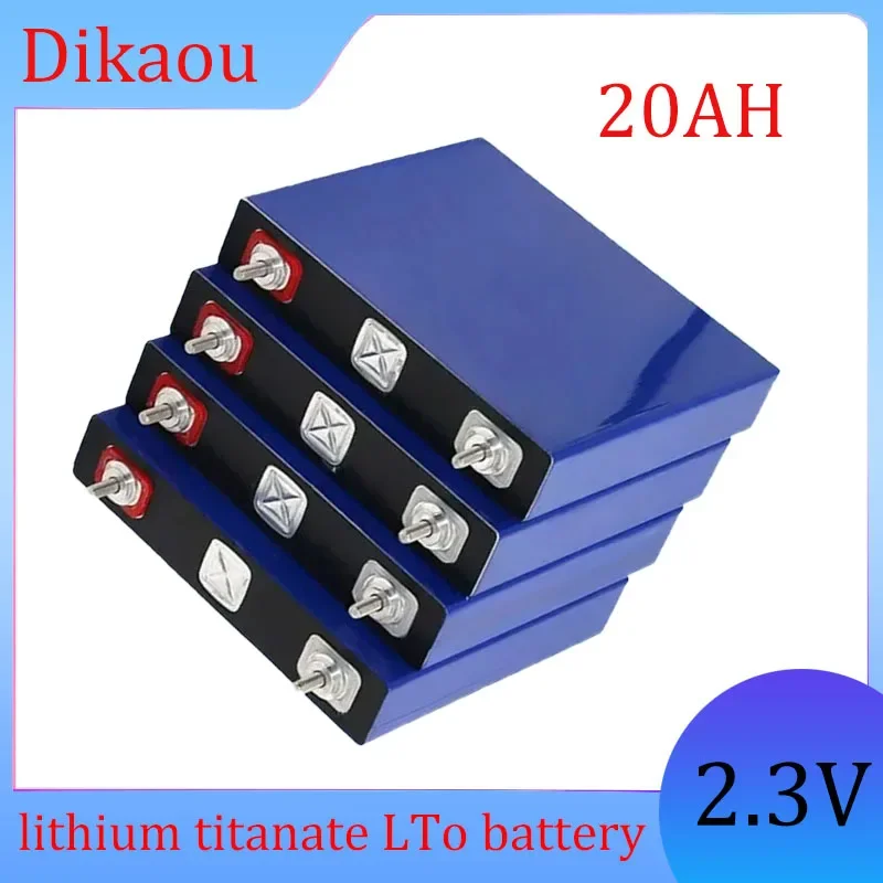 1 szt. 2.3V 20Ah bateria litowo-tytanowa 10C 200A rozładowanie 20000 cykli DIY 12V 24V bateria odporna na niskie temperatury LTO