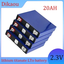 1pcs 2.3V 20Ah  Lithium Titanate Battery 10C 200A Discharge 20000 Cycles DIY 12V 24V Low Temperature Resistant Battery LTO