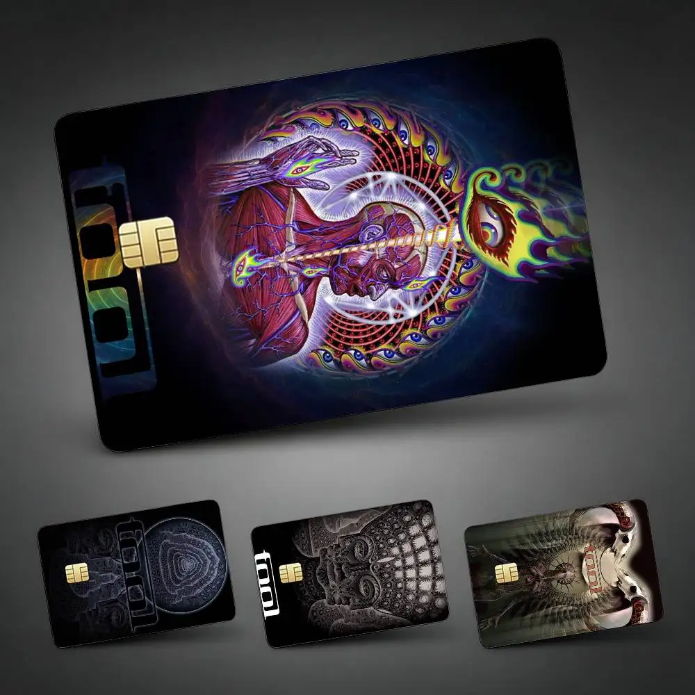 

Classic Band T-Tool Decorative Waterproof Film Skin Cover Credit Card Stickers Debit Front Bank Bus Pass
