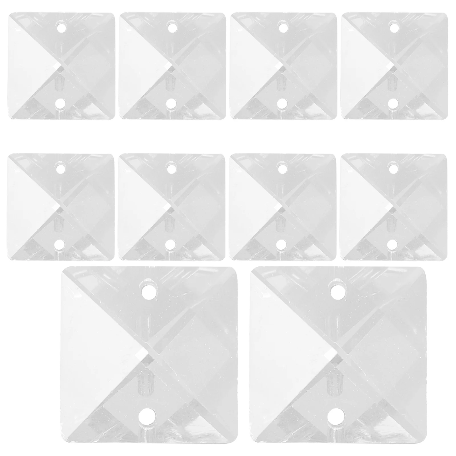 

10Pcs Crystal Bead Hanging Ornaments Acrylic Chandelier Pendants Wedding Curtain Decor DIY Prisms Light Decoration