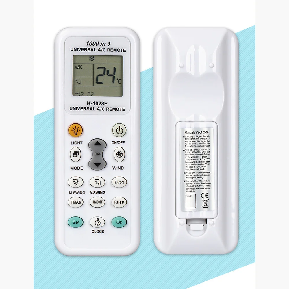 Universal LCD A/C Muli Remote Control RC 433 mhz Frequency for Air Condition Conditioner Simple Operation K-1028E Dropshipping