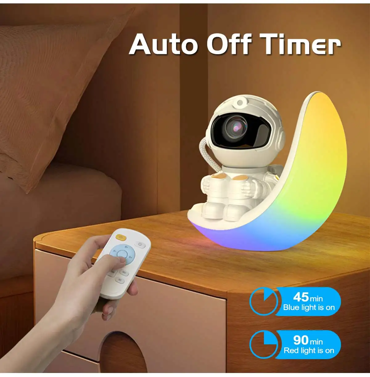 Astronaut Galaxy Projector Moon Night Light Star Ceiling Projector Galaxy Light with Timer and Remote Starry Nebula LED Lamp