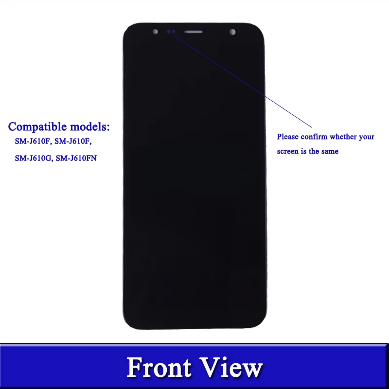 For Samsung Galaxy J6 Plus J610 SM-J610F J610FN LCD  With Touch Screen Assembly For Samsung J6+ 2018 Display