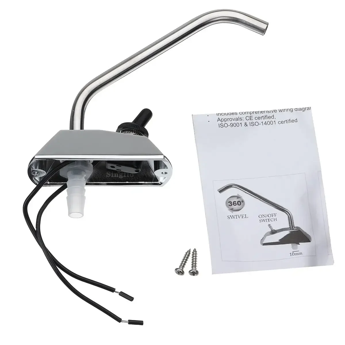 

12V Electrically Controlled Faucet of RV Water System Automatic Drainage of Tea Bar Faucet Water Tank Pump Boat Caravan Camper