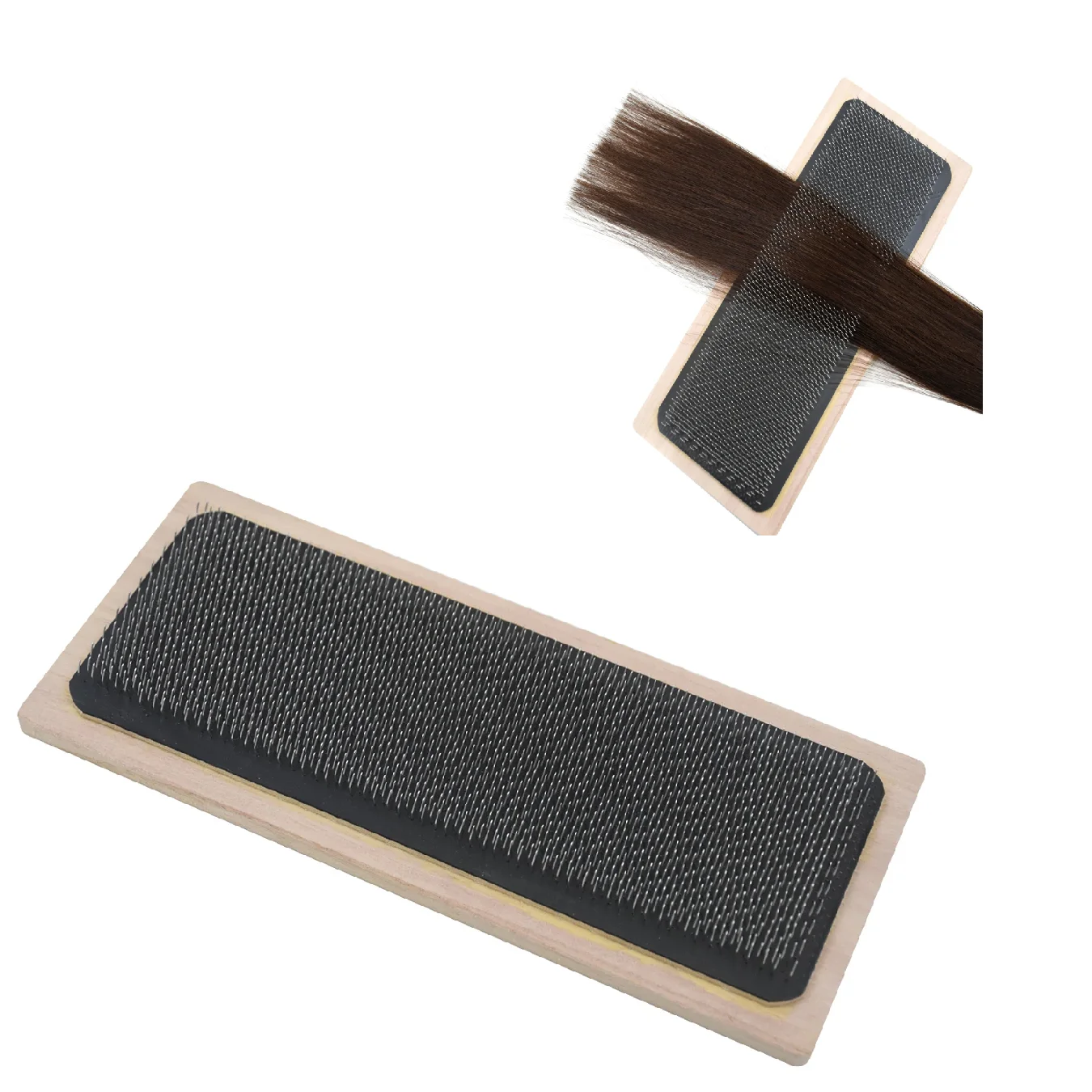 

1 pc Drawing Mat Hair Holder Card for Hair Extensions 28×12cm Wig Drawing Card with Curved Needle Hair Extension Tools