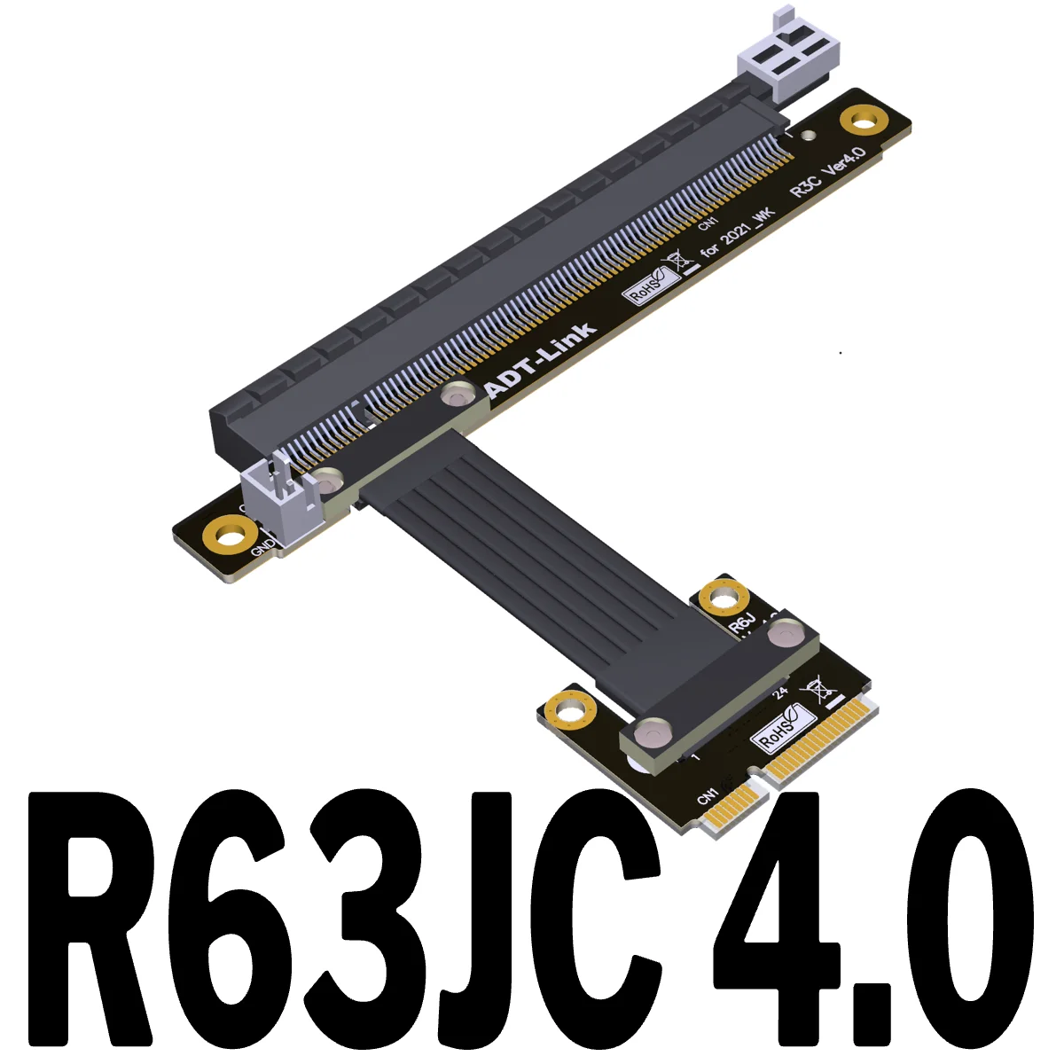 mini pcie sem fio adaptador de placa de rede gpu cabo de extensao suporte pcie40 x16 riser cabo mpcie a 16x gen4 extensor plano 2023 01