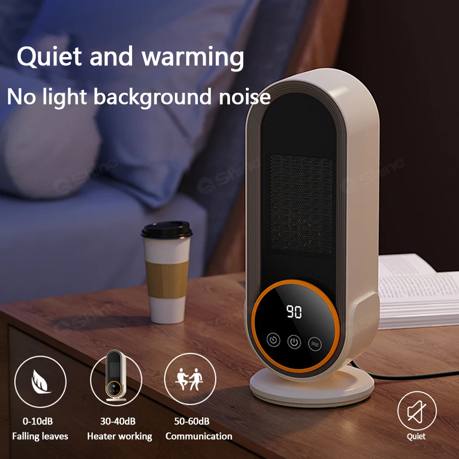 1200W Touch Screen Space Heater Portable Electric Heater Electric Portable Warmer Home Heater with Remote Control and Timing