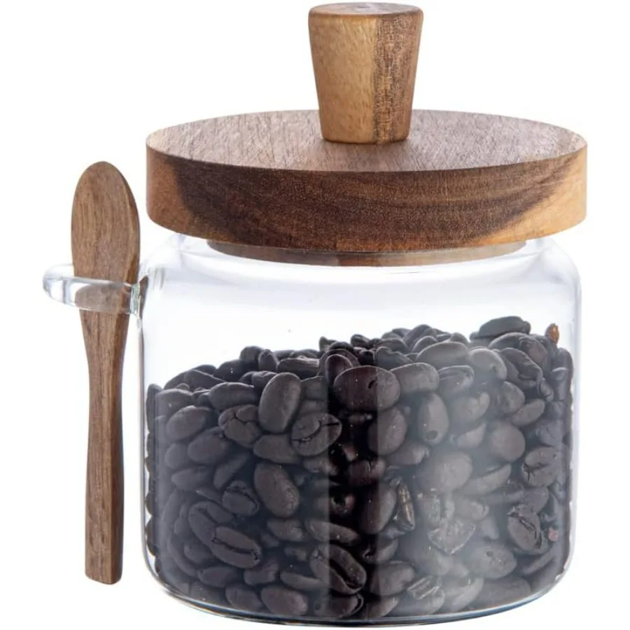 

Restaurantware16.9 Ounces Glass Storage Jar 1 Dishwashable Glass Cookie Jar Airtight Seal Hot Cold Friendly Clear Candy Contain