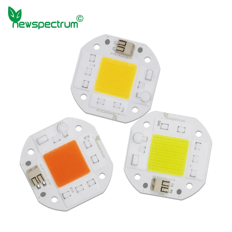 led cob chip diode driverless dob modulo para planta crescer luz holofote sem soldagem livre ac 220v 50w beads 10 pcs por lote 01