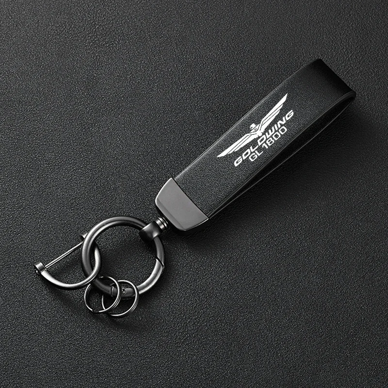 For HONDA Goldwing 1800 GL1800 GOLDWING1800 2001-2025 Accessories Motorcycle Color Changing Leather Trendy Brand Keychain