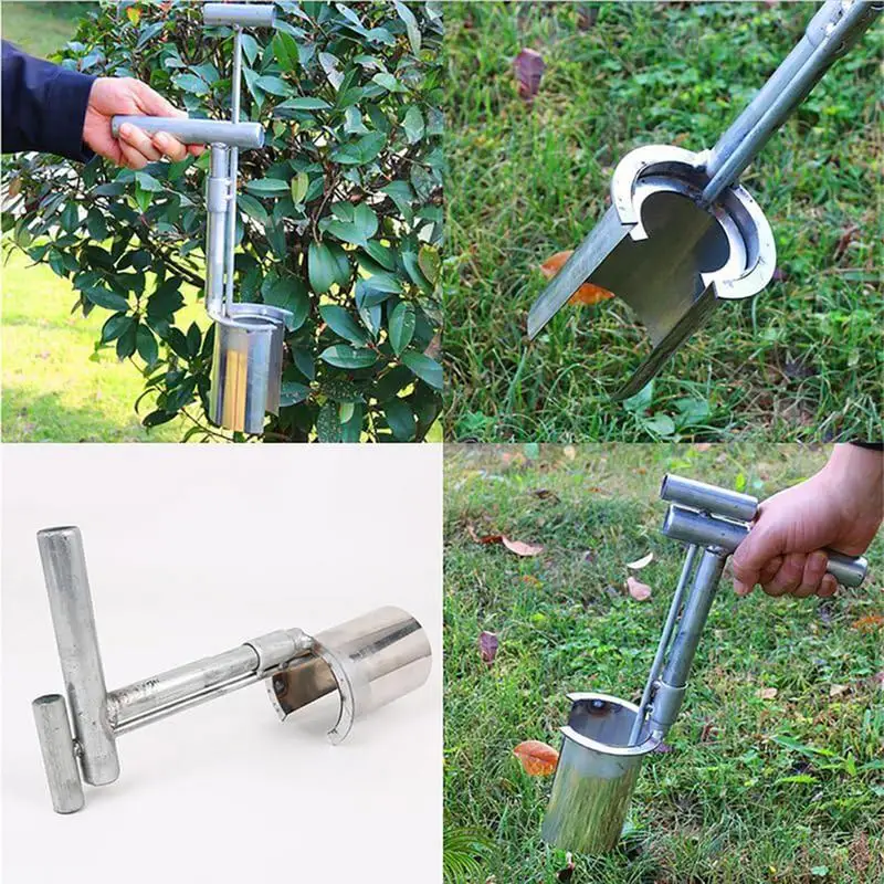 Garden Farm Easy Plant And Fruit Tree Seedling Transplanter,Metal Transplanting Puncher for Seedling Plant