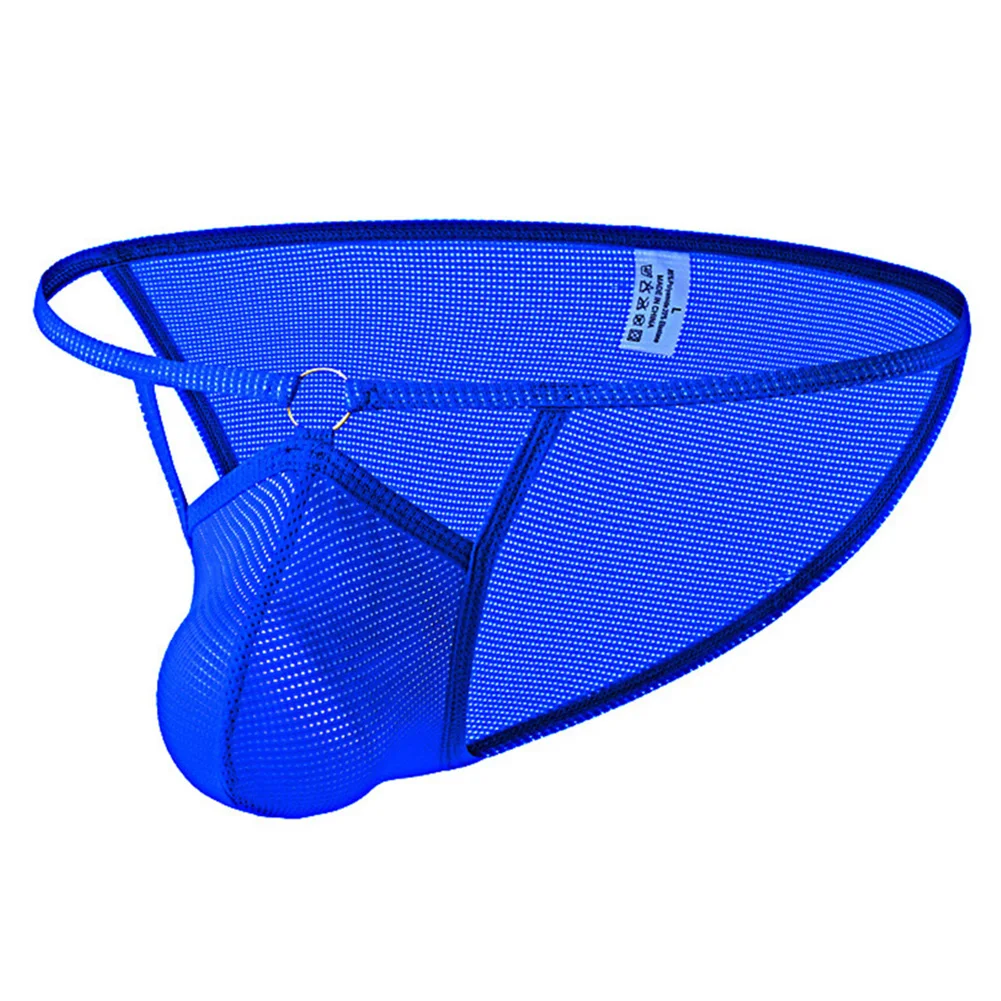 1pc Men Sheer Mesh Underwear U Bulge Pouch Briefs Quick Drying Breathable Panties Low-rise Underpants M-2XL Large Size
