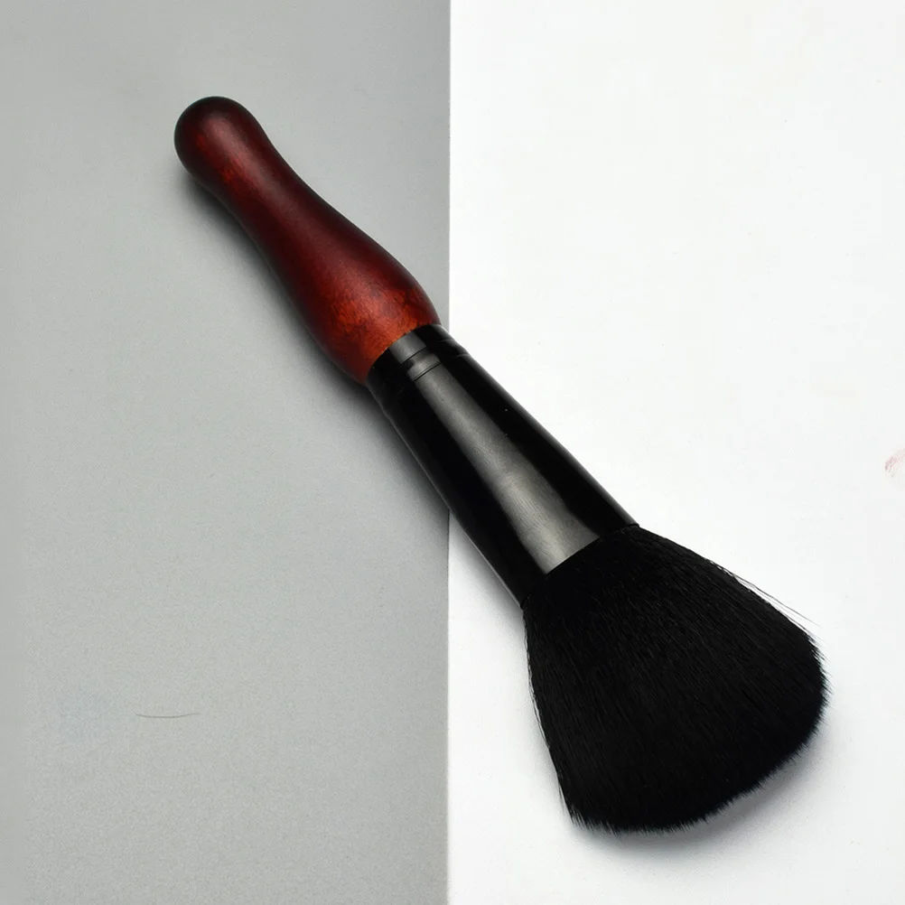 Blusherborstel met houten handvat Premium nylonvezel voor gezichtspoeder Blush-toepassing Natuurlijke afwerking Dagelijkse professionele make-up Dames