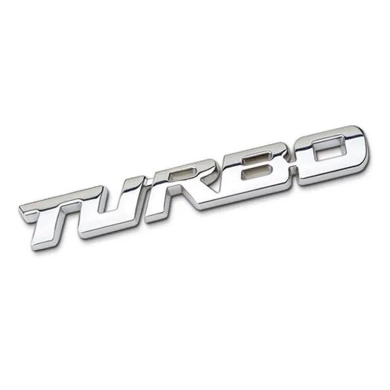 3D Car Styling Sticker Metal TURBO Emblem Body Rear Tailgate Badge For Ford Focus 2 3 ST RS Fiesta Mondeo Tuga Ecosport Fusion