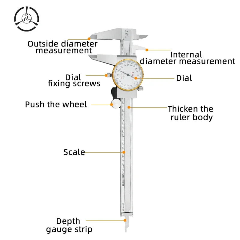 Vernier caliper High Precision Measuring Tool stainless steel Caliper 0-150mm/0-200mm/0-300mm