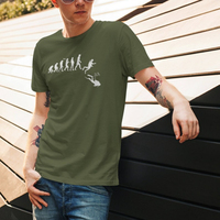 Funny Print Evolution of Scuba Diving T Shirt From Ape Through Prehistoric Man To Scuba Diver Diving Men Women Tops Cotton Tee