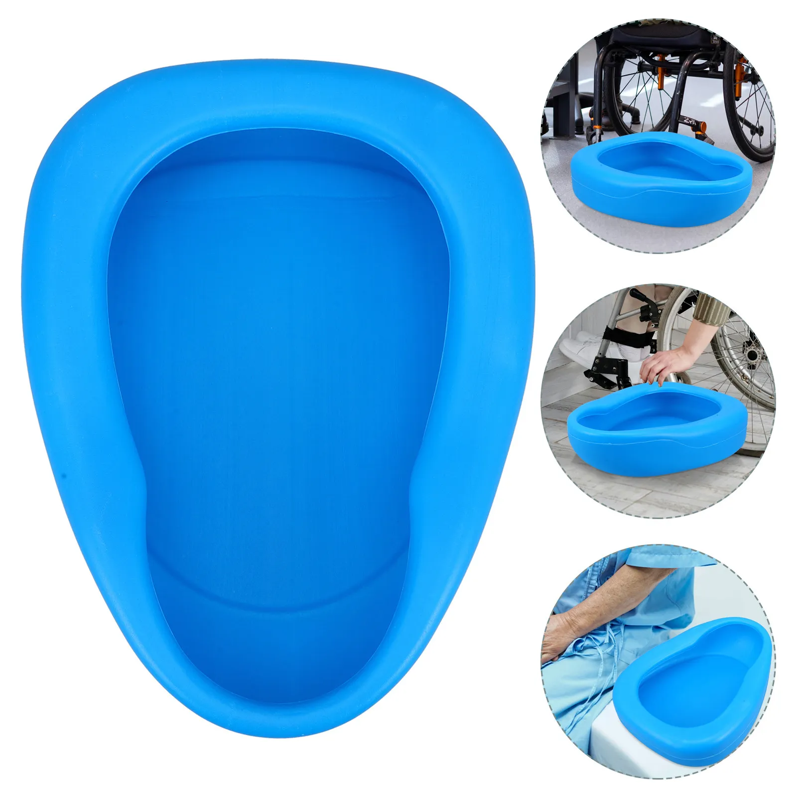 Premium Plastic Bedpan for Elderly Female Bedridden Patients Travelers Disabled Persons Smooth Safe Comfortable Urinal Seat Bed