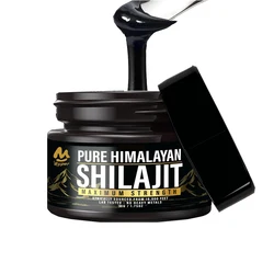 Shilajit Pure Himalayan Organic Resin - Natural Authentic Lab Tested Formula for Men, Women - 600mg Max Strength with 85+ Trace