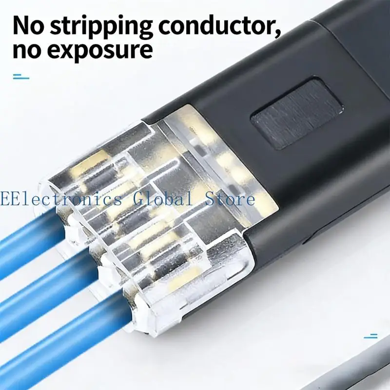 462B 10/20/30/40/50Pcs LED No Solder No Stripping Quick Connect Terminals Blocks Connectors For Secure Electrical Wiring