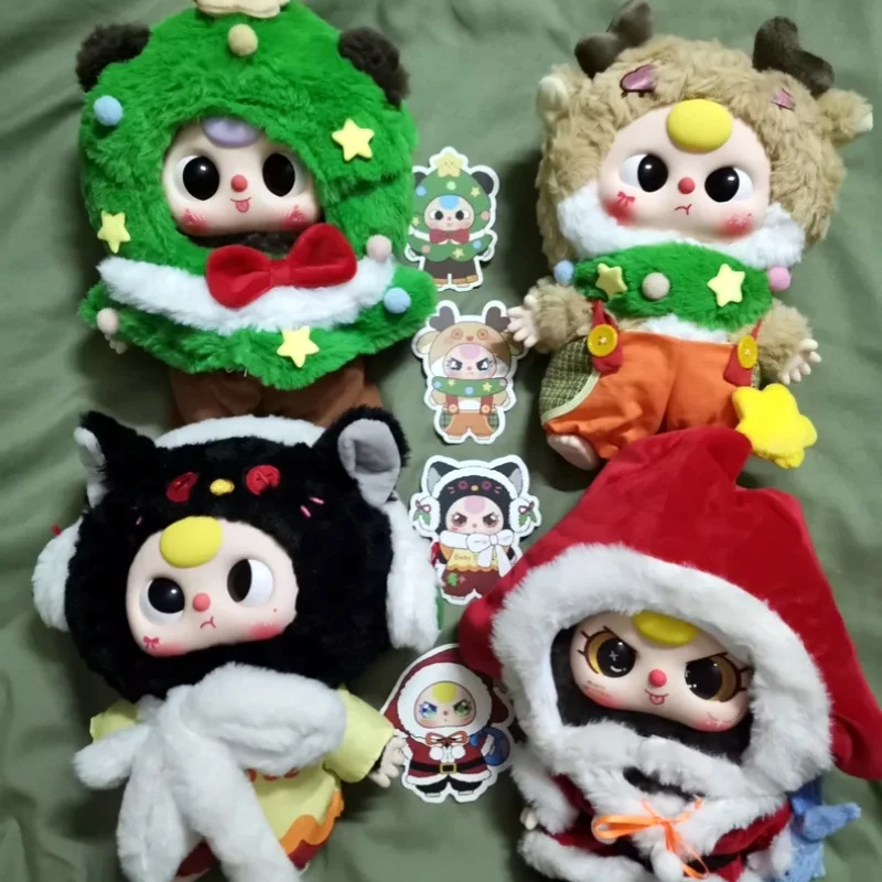 

Подлинная детская три 400% рождественские ограниченные стили, загадочная коробка, милая модная виниловая кукла Kawaii Big Baby, украшение для рабочего стола, игрушки, подарки