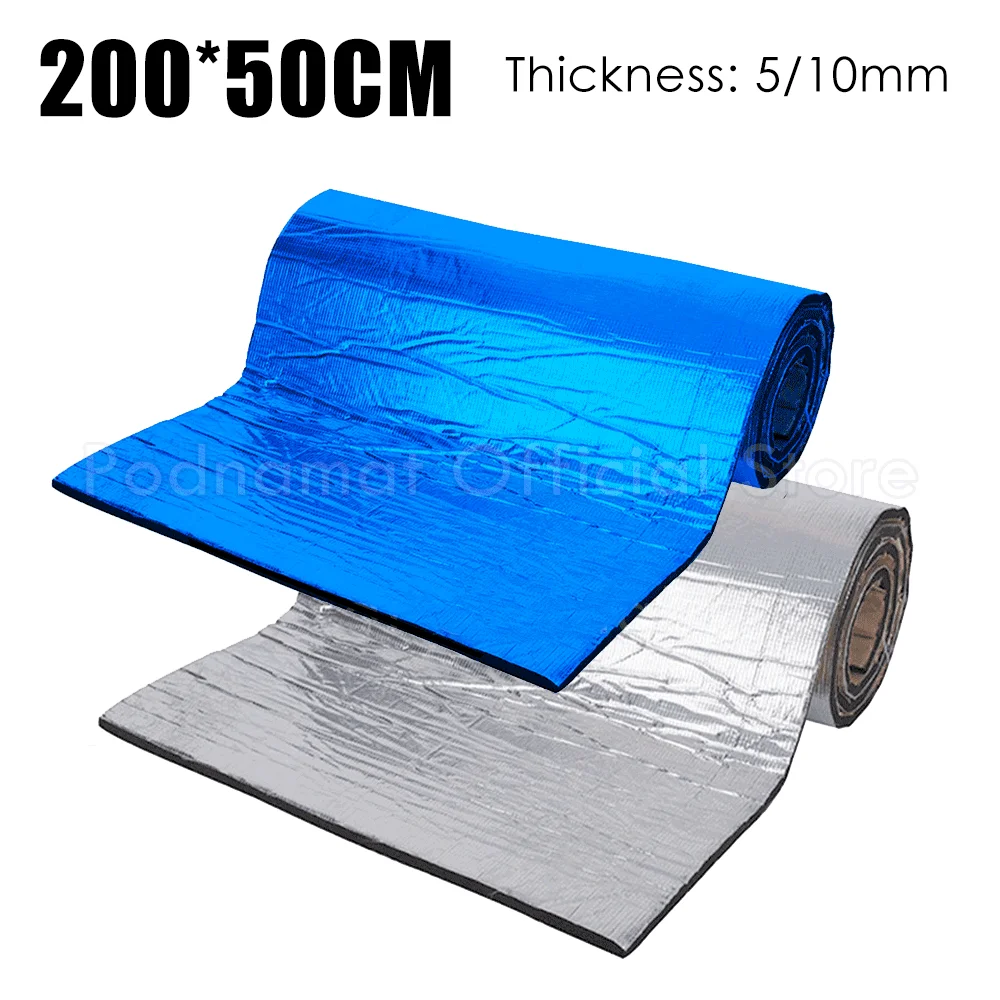 1PCS 200cmX50cm Car Truck Firewall Heat Sound Insulation Mat Sound Noise Insulation Heat Sound Thermal Proofing Pads Universal