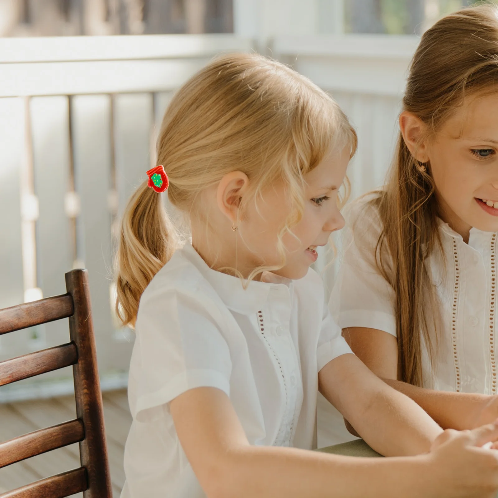 

20Pcs Children's Hair Ties Christmas Ponytail Holders Elastic Snowman Santa Claus Bell Gloves Cute Seasonal Hair Accessories