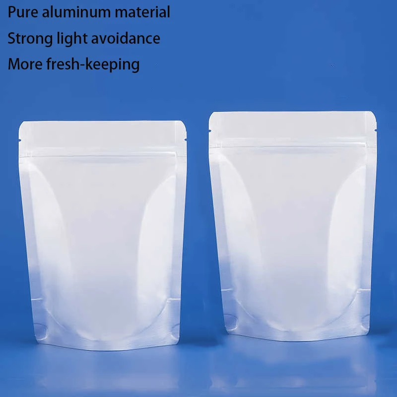 10-50Pc 0.2/0.22/0.24/0.25mm Food Grade Aluminum Foil Sealed Bag 9x13-35x50cm Milk Powder Snack Biscuit Aluminum Foil Sealed Bag