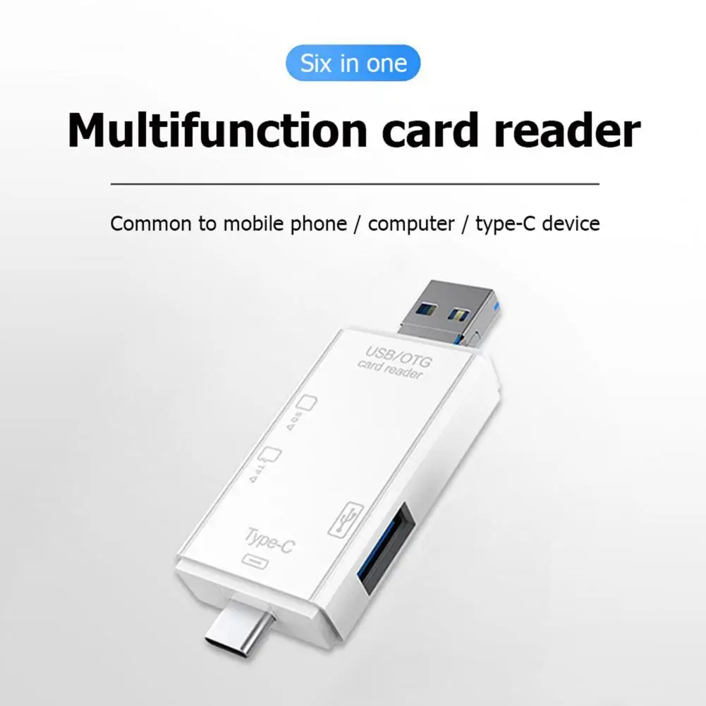 Convenient Type-C Card Reader Impact-resistant Card Reader High Speed Transfer Micro USB 2.0 Card Reader  Card-Reading