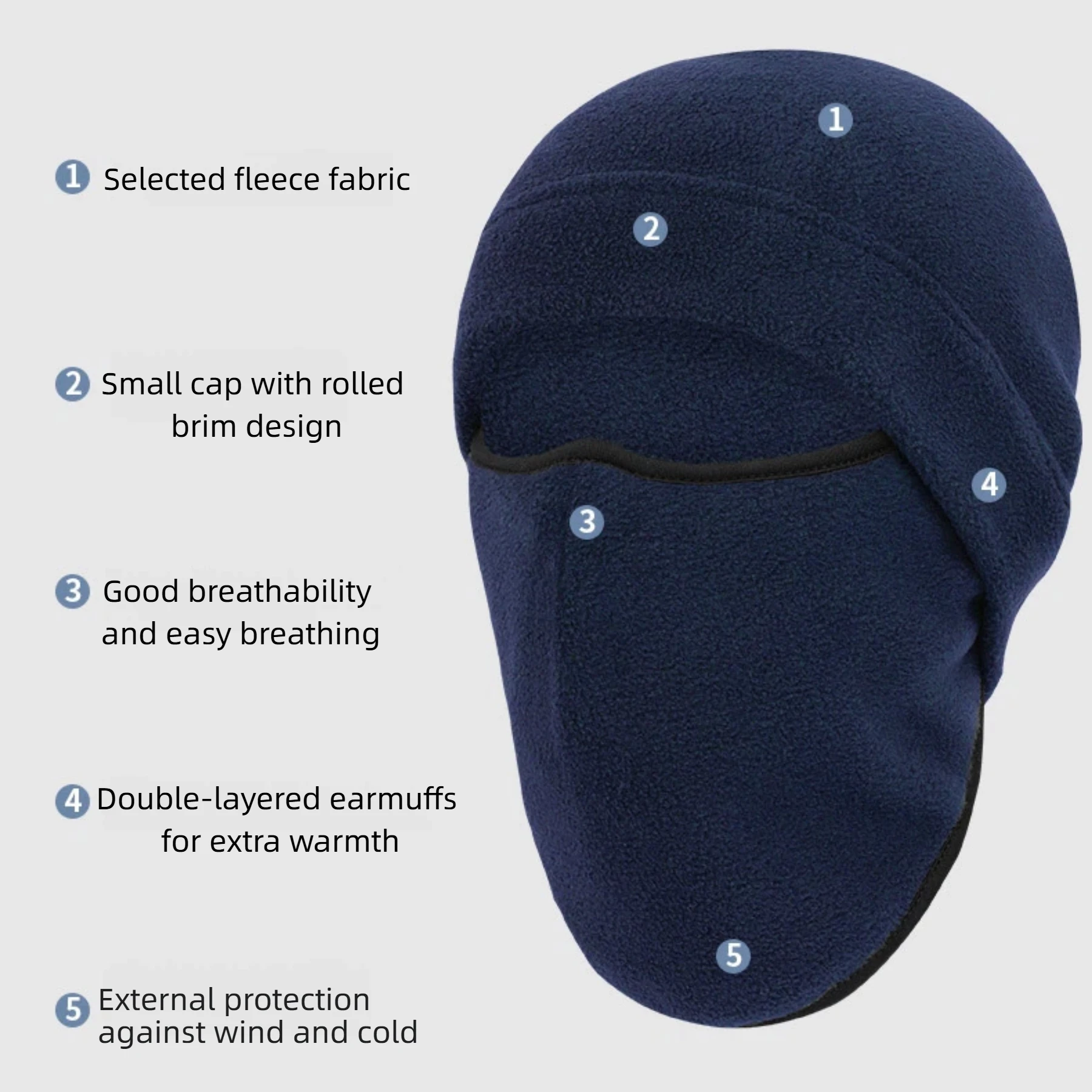 قناع التزلج بالاكلافا الحراري المقاوم للرياح، بطانة خوذة الدراجة النارية لركوب الدراجات، والرياضات الخارجية، وغطاء وجه للجنسين للطقس البارد