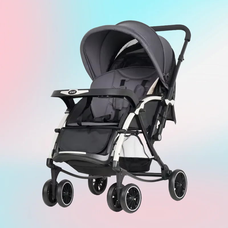 

New Multifunctional Baby Stroller, Two-way Push, Adjustable Seat Back, Switchable Rocking Chair Mode, Portable Baby Stroller