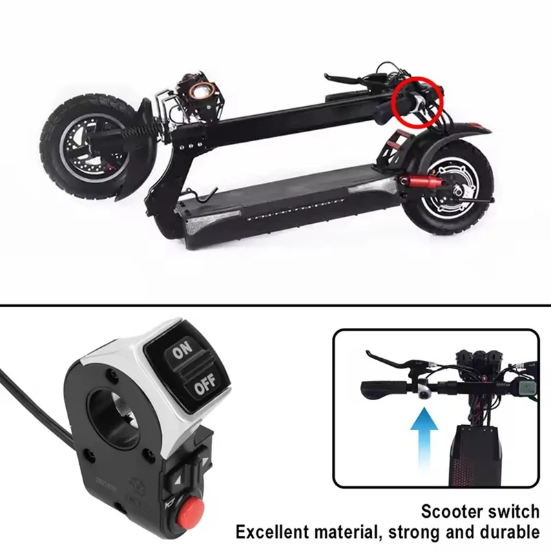 NIEUWE-Richtingaanwijzers Aan Uit Knop Lichtschakelaar 5 Pin Voor 10Inch Kugoo M4 Pro Elektrische Scooter Schakelaar waterdichte Onderdelen