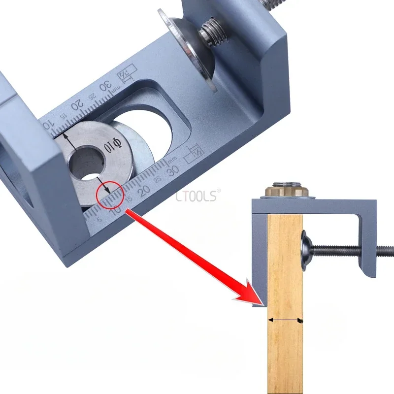 Imagem -03 - Rebound Punching Cabinet Door tipo de Imprensa com Posicionamento Preciso Placa de Madeira Tenon Punching Ferramenta Auxiliar Faça Você Mesmo mm 10 mm 12 mm