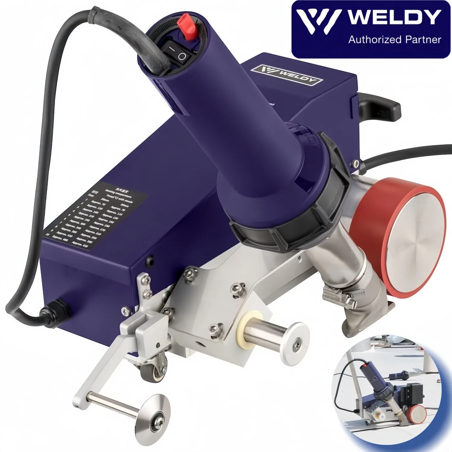 

Weldy Foiler ETL Seam Welding Machine PVC Tarpaulin Banner Hot Air Welder 230V