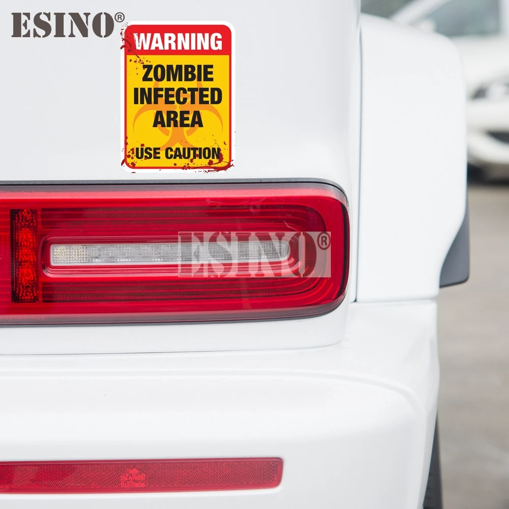 مضحك تحذير غيبوبة المنطقة المصابرة استخدام الحذر PVC صائق مقاوم للماء جسم السيارة ملصق نمط الفينيل #6