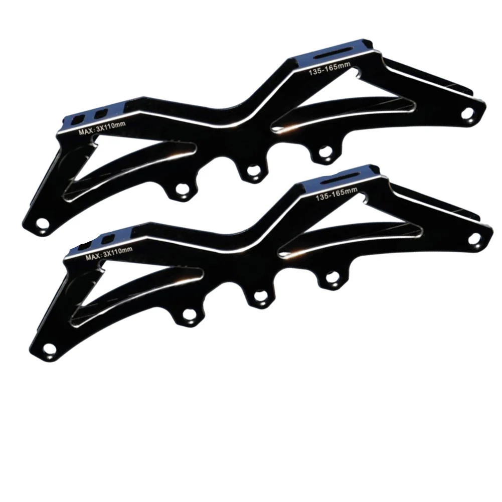 Frame Base Black Wheel Bracket CNC Exquisite Design Light Weight Lnline Speed Strong Wear Resistant 3 Wheels 4 Wheel