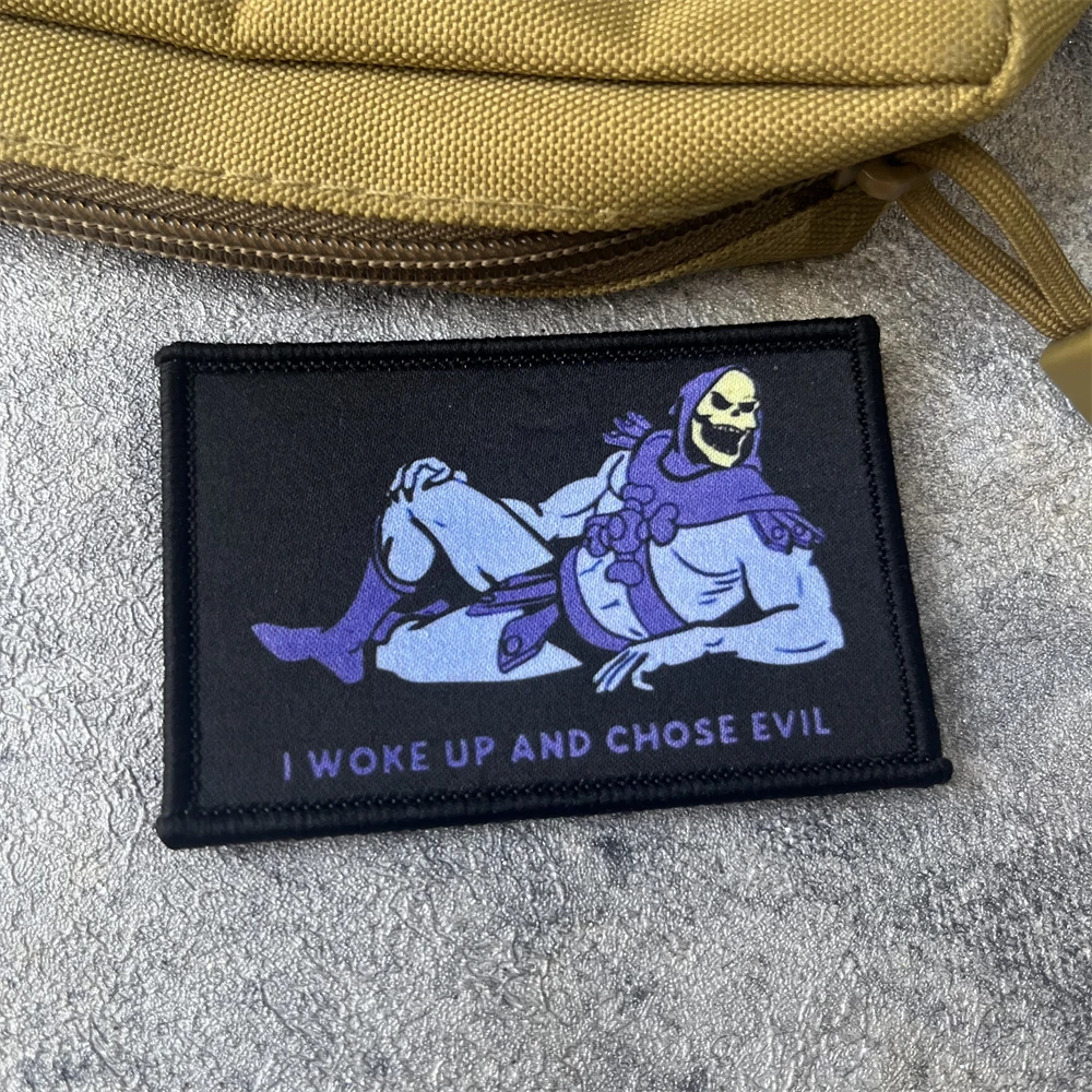 Insignia morale Skeletor – Parche táctico gancho y bucle cristiano - imagen 5
