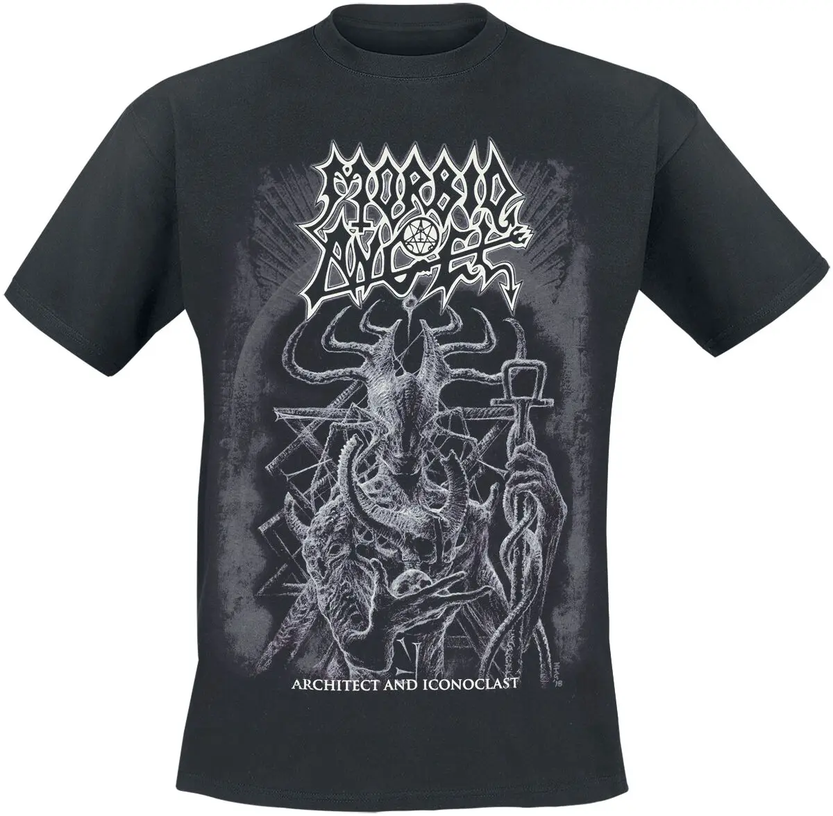 Pillars Crumbling Morbid Angel Band T-Shirt 100 % Baumwolle Grafik-T-Shirt für Männer und Frauen, Sommer-Streetwear-Top – Detail 4