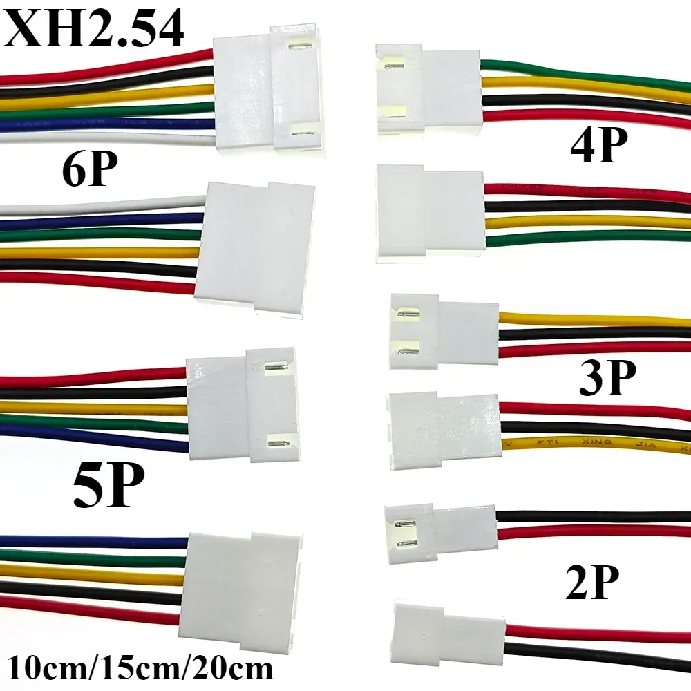 10 قطعة XH2.54 2/3/4/5/6Pin الملعب 2.54 مللي متر سلك كابلات الموصلات XH التوصيل أنثى كابل شحن البطارية 100 مللي متر 150 مللي متر 200 مللي متر طول 26AWG