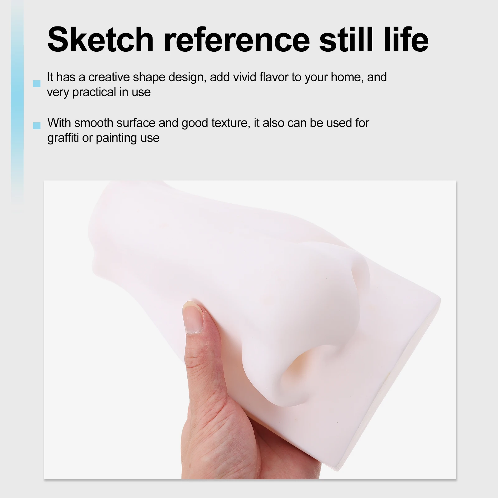 

Desktop Ornament Wooden Office Decorative Sculpture Sense Organ Models Home Vinyl Sketch Statue Student Drawing Practice Vivid