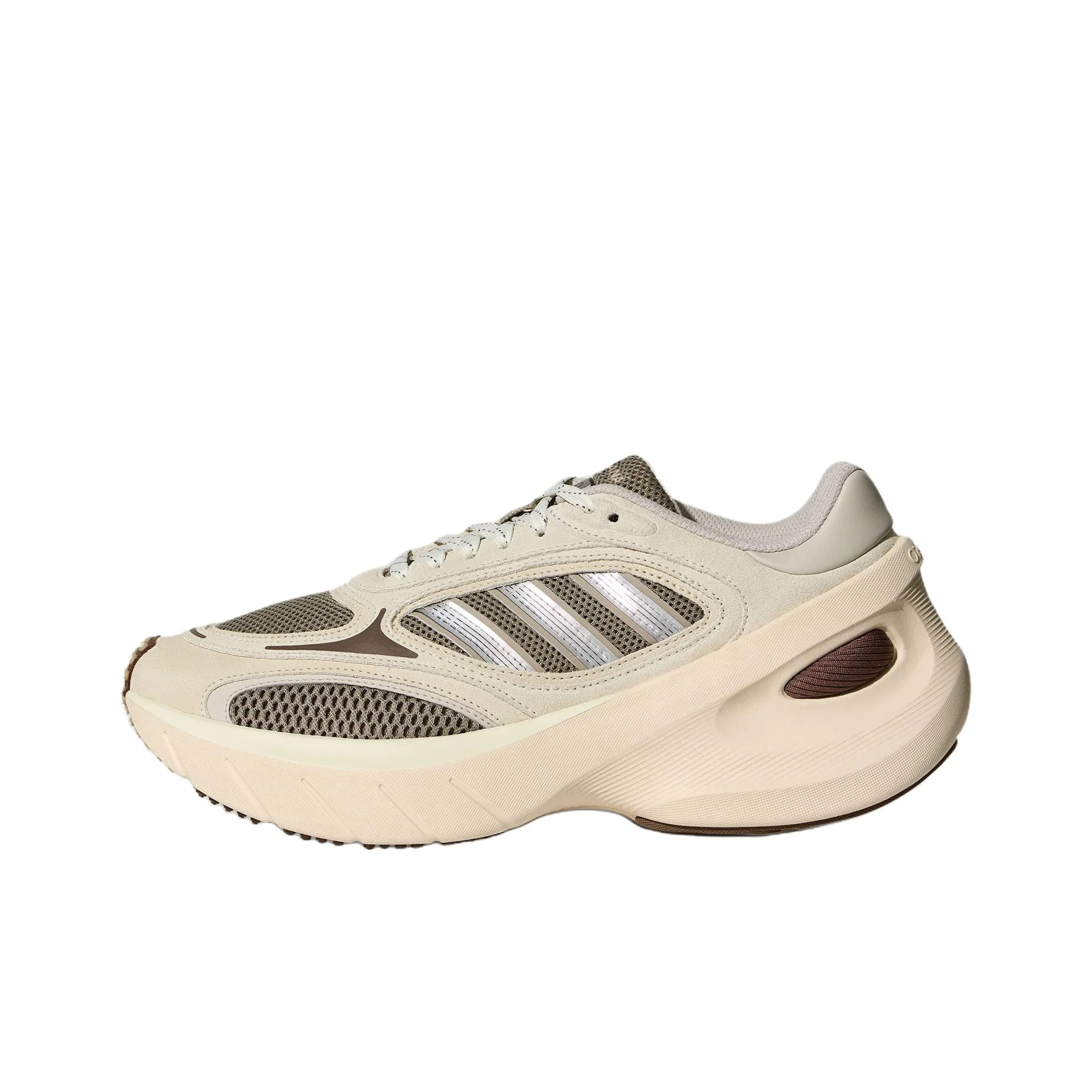 Adidas Adizero Goukana Breathable Low top Running Shoes Unisex Beige Silver KJ0764
