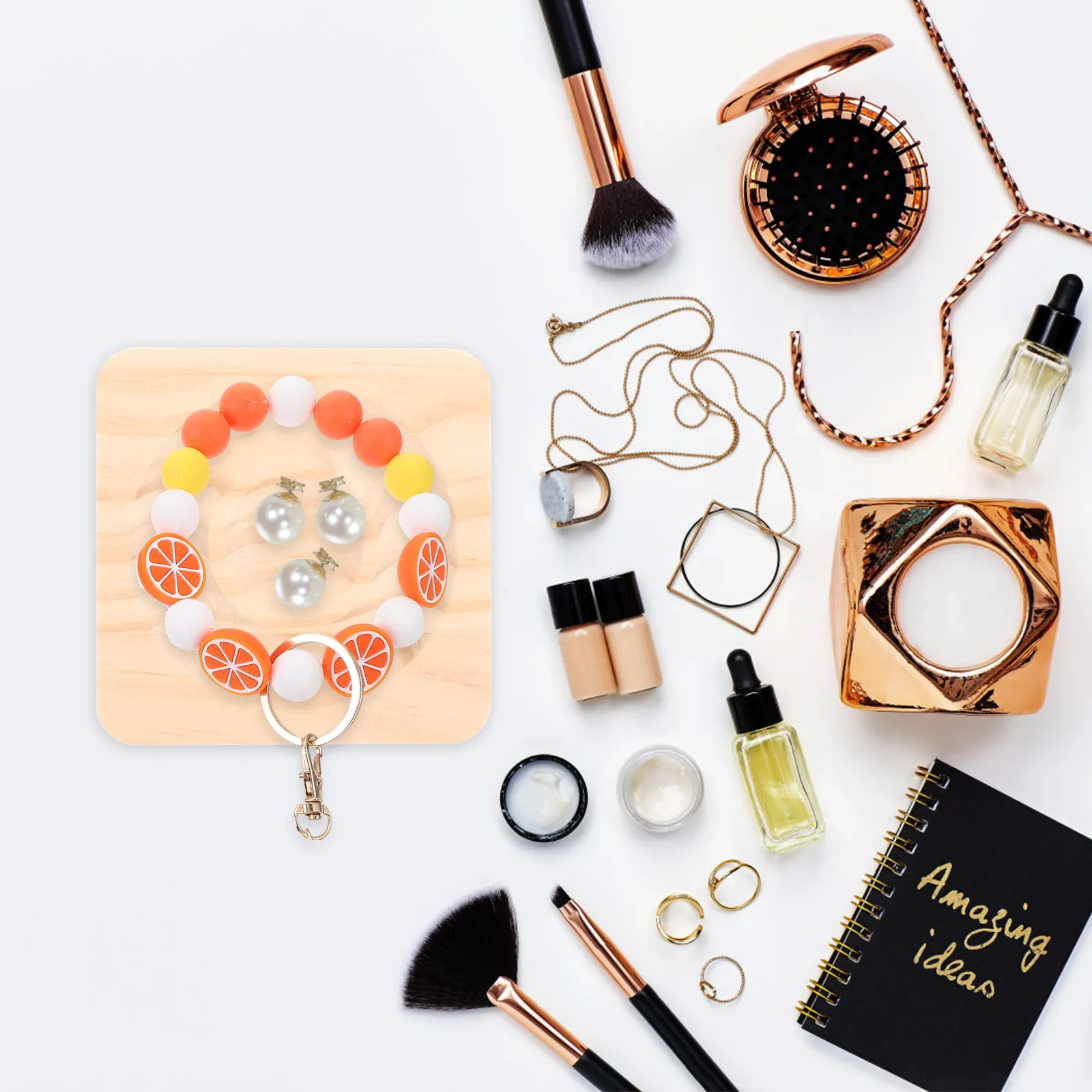 

Деревянный лоток-органайзер для браслетов: легкий, безопасный, для демонстрации украшений, декор для рабочего стола, подставка для бусин