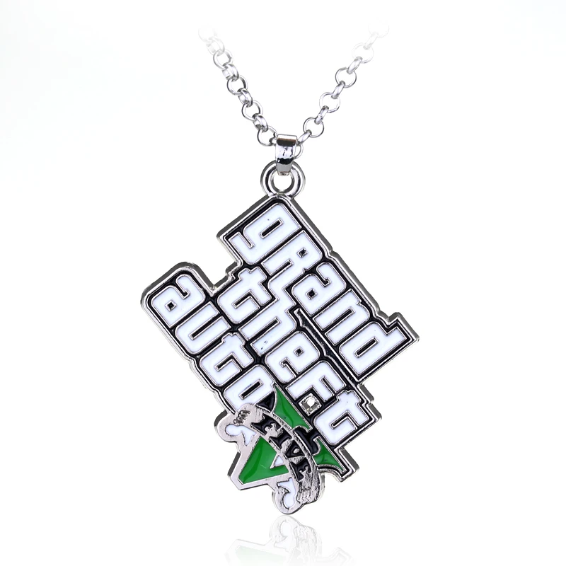 Game PS4 GTA5 Necklace GTA V Grand Theft Auto 5 Star Muti Pendant For Men Fashion Neck Jewelry